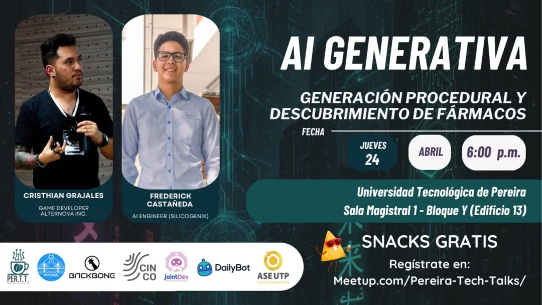 Noche de AI Generativa: Generación Procedural y Descubrimiento de Fármacos